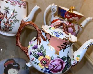 Vintage tea pot collection