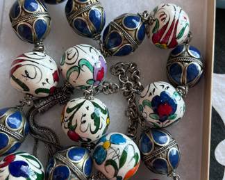 Unique jewelry collection of necklaces from all over the world