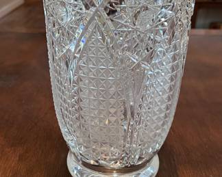 Vintage crystal vase