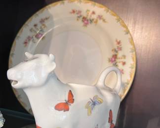 Limoges Butterfly Cow Creamer