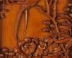 Carved Wood Panel with Peony and Bird Motif