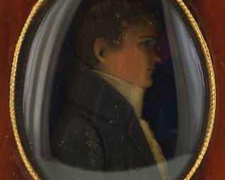 Late 18th Century Wax Portrait of a Young Man