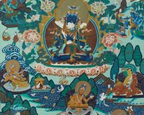 Tibetan Hand Painted on Silk Thangka