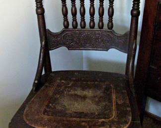Antique Twisted Spindle Chair