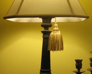 Vintage French Table Lamps with 3 claw feet
