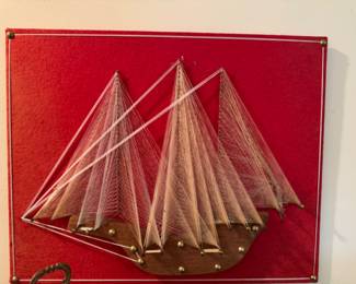 Sailboat string art