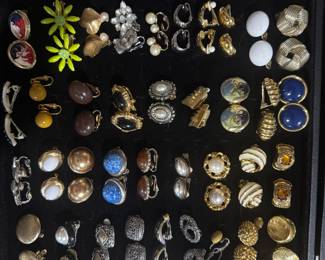 Vintage clip on earrings