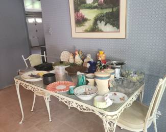 Hollywood Regency Style Table and Chairs