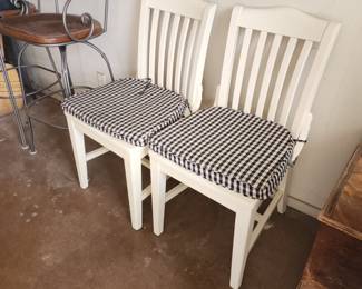 Pair Farm House style Chairs