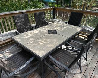 Tile Top Table  and 6 Chairs
