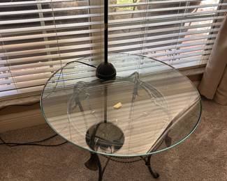 Metal and Glass top table