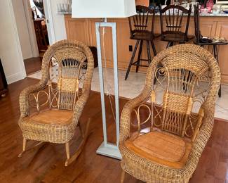 Accent Lamp
Antique Wicker Rocker & Chair