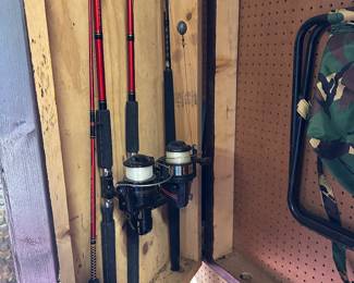 Nice selection of fishing rods & reels