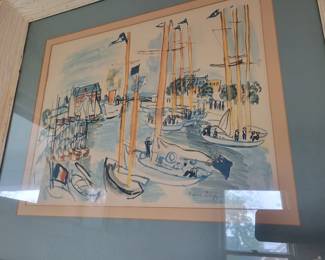 Framed Raoul Duffy Print.