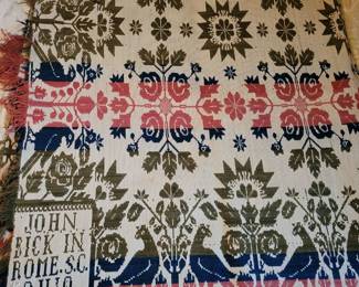 Vintage Jacquard dated 1850.