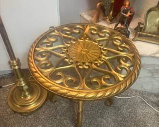 Plastic and glass small table