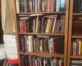 Lots of books, hymnals, sheet music and bibles. Bibles are free
