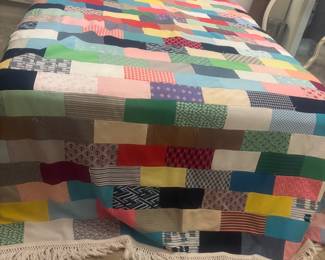 King size vintage quilt