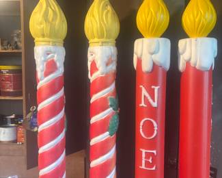4 candle stick blow molds