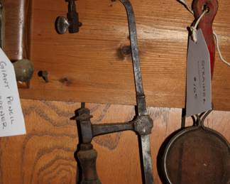 Vintage small wood handle hack saw
