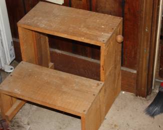 Wood 2 step stool