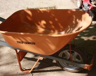 True Temper construction wheel barrow