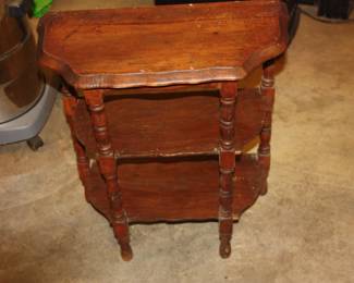 Small vintage wood table