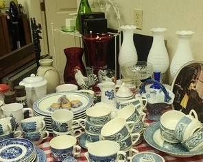 blue and white ironstone