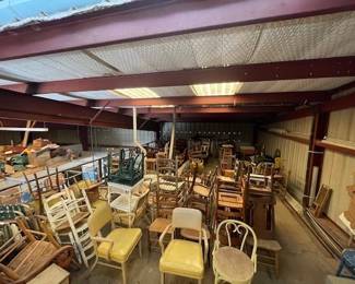 chairs and a few tables
