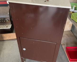 small metal cabinet