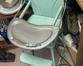 metal doll highchair