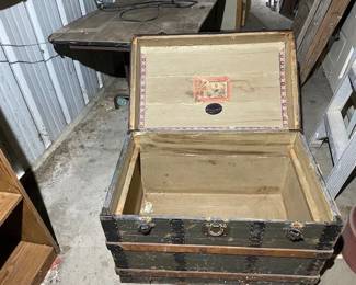inside green and black trunk