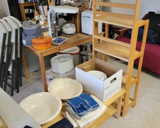 folding shelving, storage