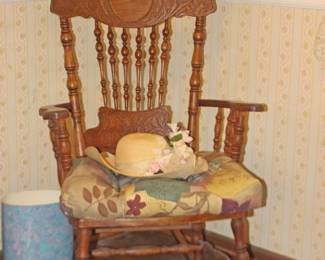 Antique Carved Rocker