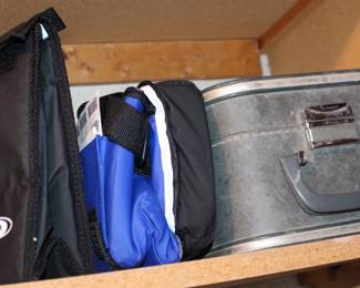 Suitcase and Coolers