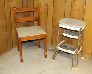 Vanity Chair and Stool