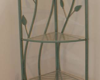 Metal Glass Corner Shelf