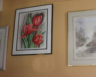 Original Watercolors and Framed Art