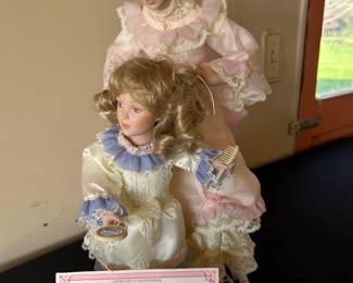 Danbury Mint Mom and Child Dolls