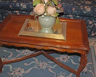 Coffee Table, Vanity Mirror, Pottery
