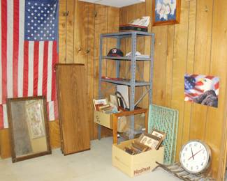 Flag, Mirror, Frames, Clock, Art