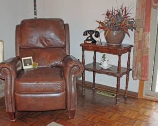 Barcalounger, Side Table, Jim Bean Telephone, Pottery