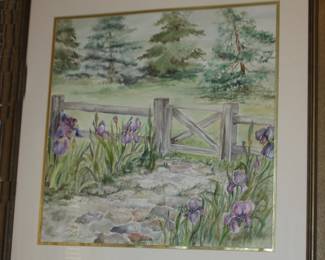 Original Landscape with Pines by Arlene