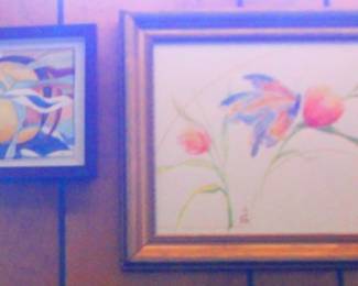 Abstract and Watercolor Florals