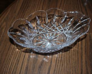 Oval Salloped Glass Dish