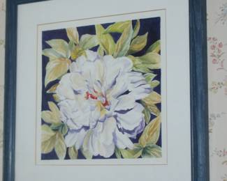 White Peonies Framed by Arlene