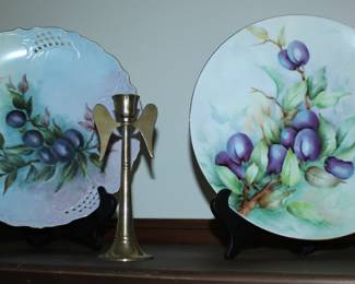 Hand Painted Blossom Plates