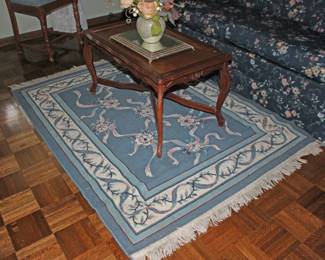 Area Rug with Blues