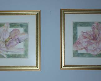 Framed Floral of Hibiscus by Arlene