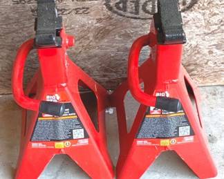 45 - Big Red 2-Ton Jack Stands - 12" x 6" x 7"

